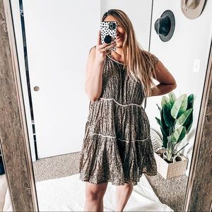 All saints floral tier blossom dress